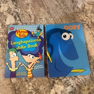 Disney Phineas and Ferb & Dory Book Set - Blue and Yellow